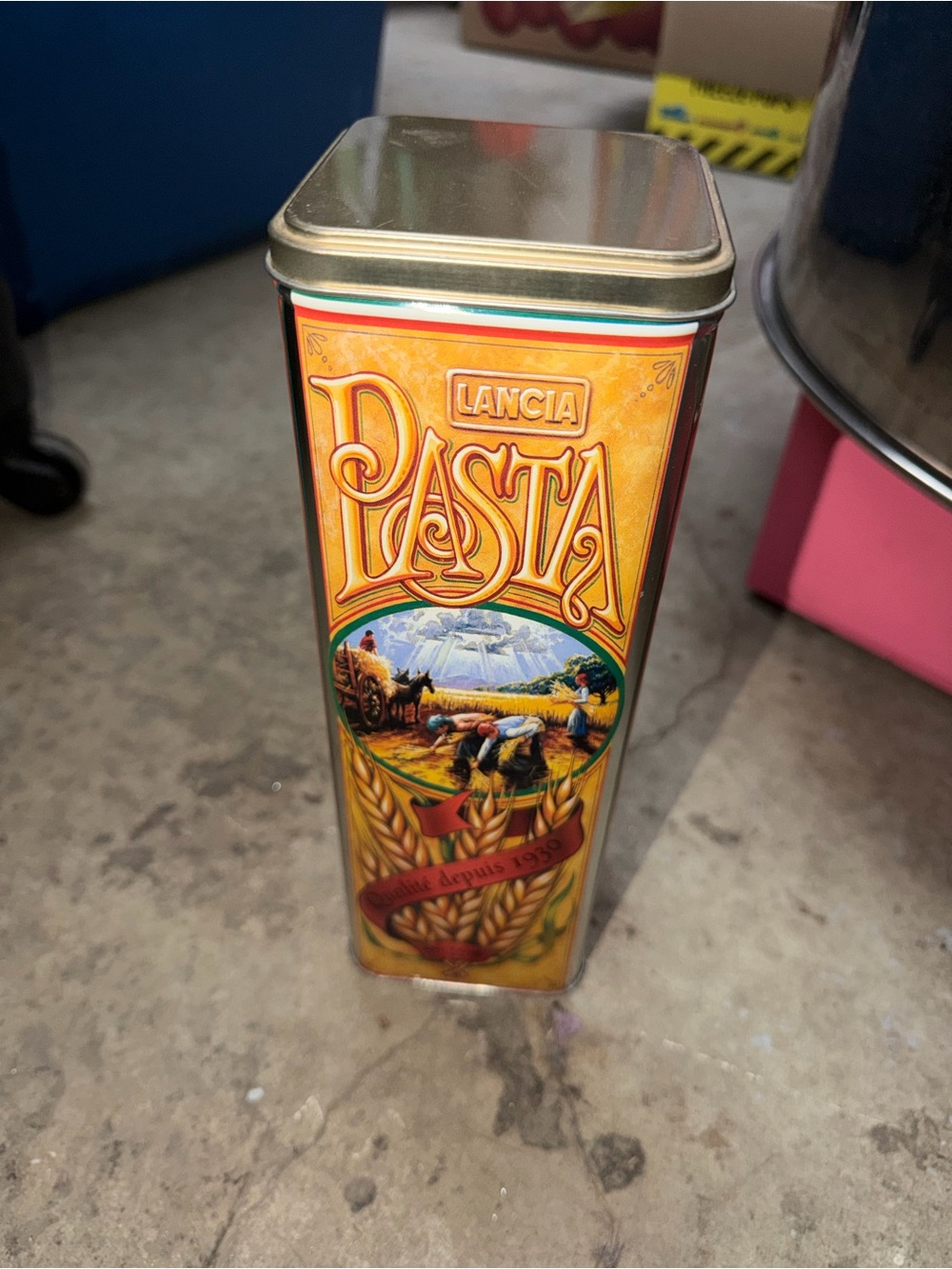 Pasta Decorative Tin - Orange